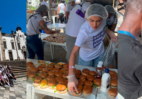 Carne na brasa, pão, queijo e muito carinho: Convento Santo Antônio acolhe 1ª edição carioca de Hamburgada na Rua