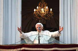 Fim do Pontificado de Bento XVI. Sé vacante.