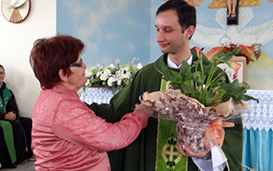 Frei Jeâ Paulo celebra a Primeira Missa em Imbuia