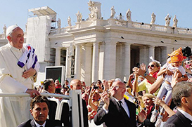 Papa Francisco inicia série sobre sacramentos com o batismo