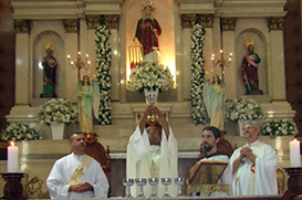 Frei Marcos Prado celebra Primícias em São Lourenço