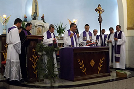 Frei Antenor celebra a Primeira Missa em São Lourenço
