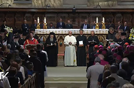 Papa chega a Assis para o Dia de Oração pela Paz
