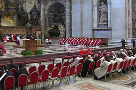 Papa celebra missa em sufrágio de cardeais e bispos falecidos
