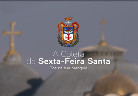 Coleta em prol dos lugares Santos será feita na Sexta-feira Santa