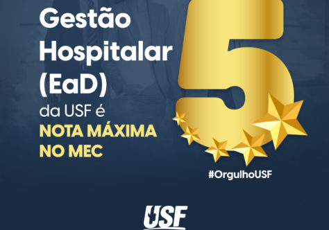 Gestão Hospitalar EaD da USF é nota 5 no MEC