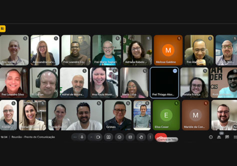 Frente de Comunicação promove encontro online com colaboradores da Província
