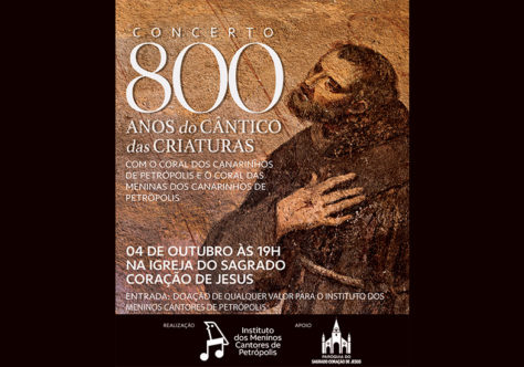Concerto celebra os 800 anos do “Cântico das Criaturas” em Petrópolis