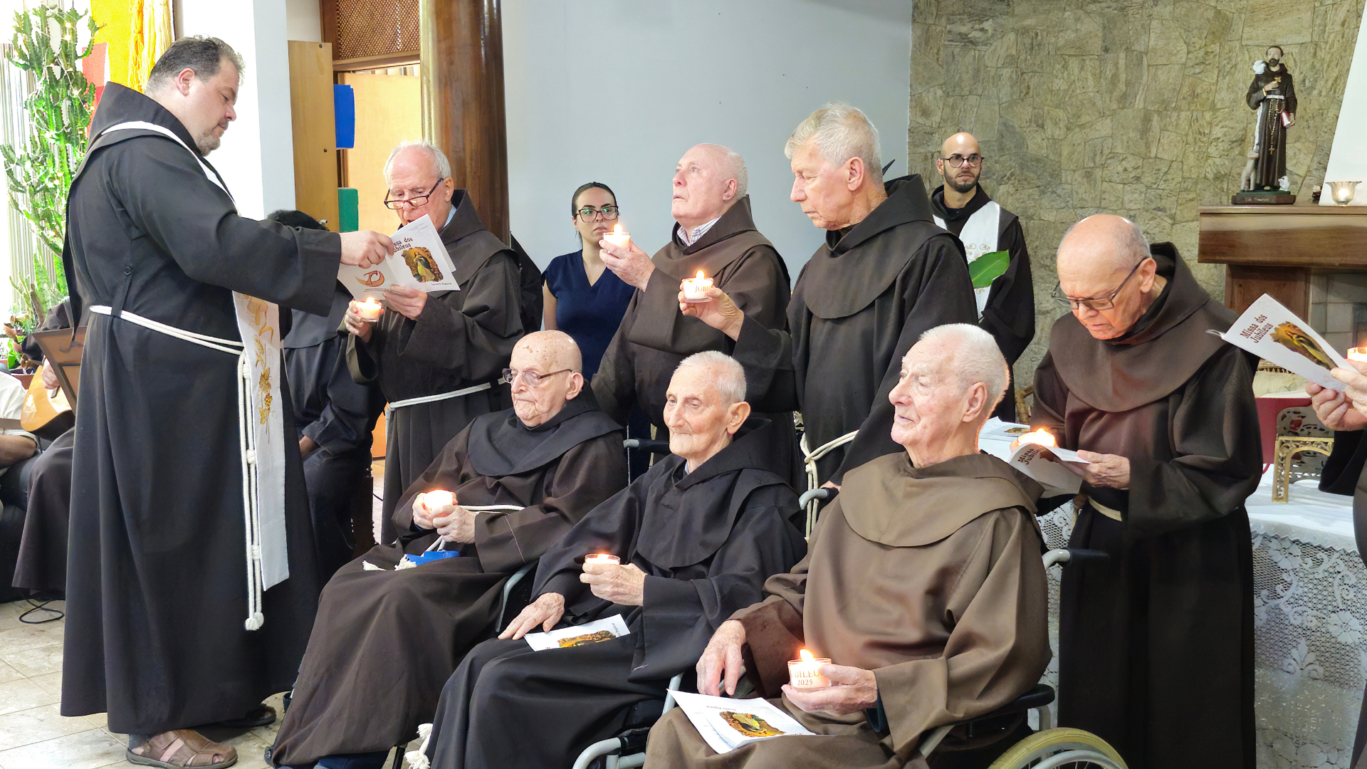 [Frades do Regional de São Paulo celebram a Imaculada Conceição e Jubileus, em Bragança Paulista]