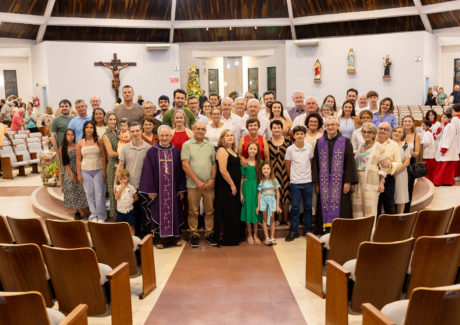 A Fraternidade e a Paróquia Santa Inês celebram o Jubileu do Frei Salésio Hillesheim e do Frei Sebastião Kremer em Balneário Camboriú