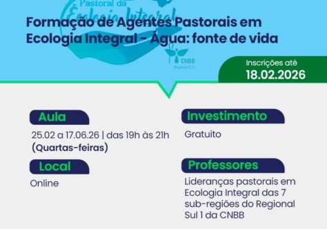 USF abre inscrições para curso gratuito sobre Ecologia Integral