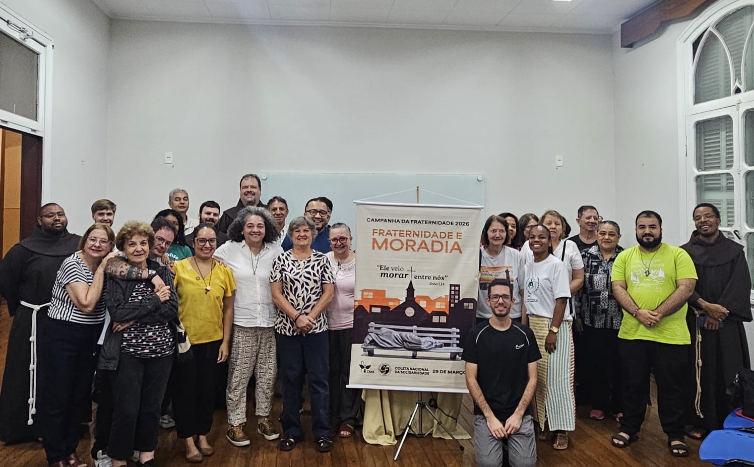 [Formação para a CF 2026 reúne lideranças, frades e comunidade no Santuário São Francisco de Assis]