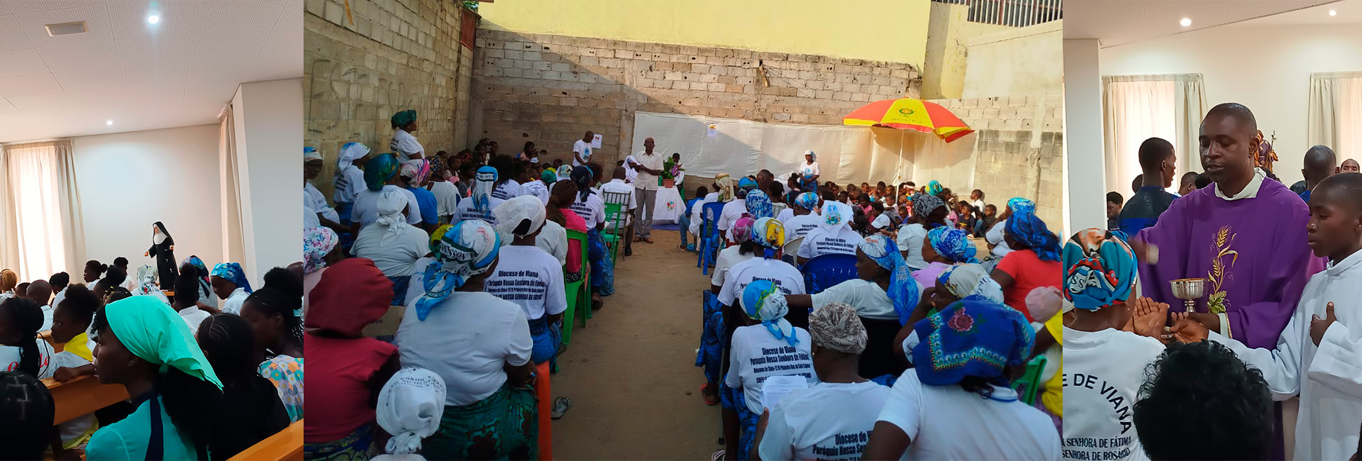 Fiéis da Paróquia Nossa Senhora de Fátima, em Angola, participam de Retiro Quaresmal