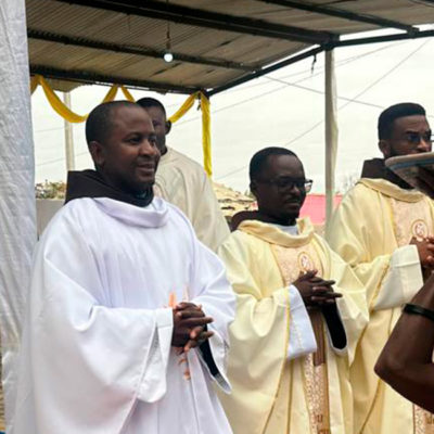 Na humildade do serviço, Frei Domingos inicia seu ministério presbiteral em Angola