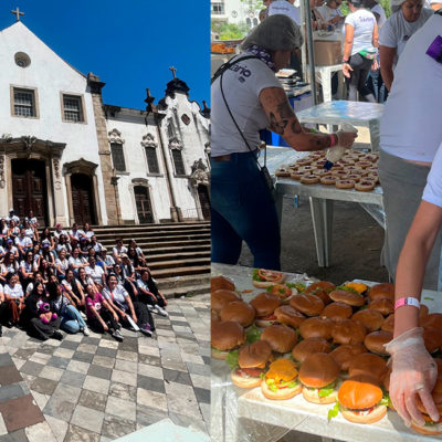 Carne na brasa, pão, queijo e muito carinho: Convento Santo Antônio acolhe 1ª edição carioca de Hamburgada na Rua