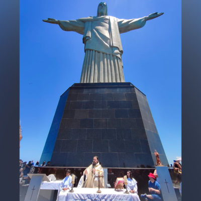 Paróquia Santa Clara de Imbariê celebra a Solenidade de São Frei Galvão aos pés do Cristo Redentor