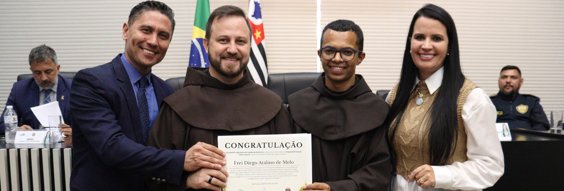 Rádio Frei Galvão é homenageada na Assembleia Legislativa de São Paulo