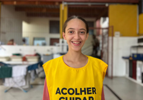 Voluntária de Malta conhece Chá do Padre e leva experiência do Sefras para a Europa
